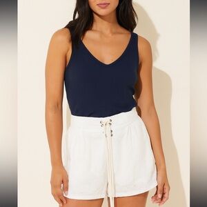 Aerie White Eyelet Shorts